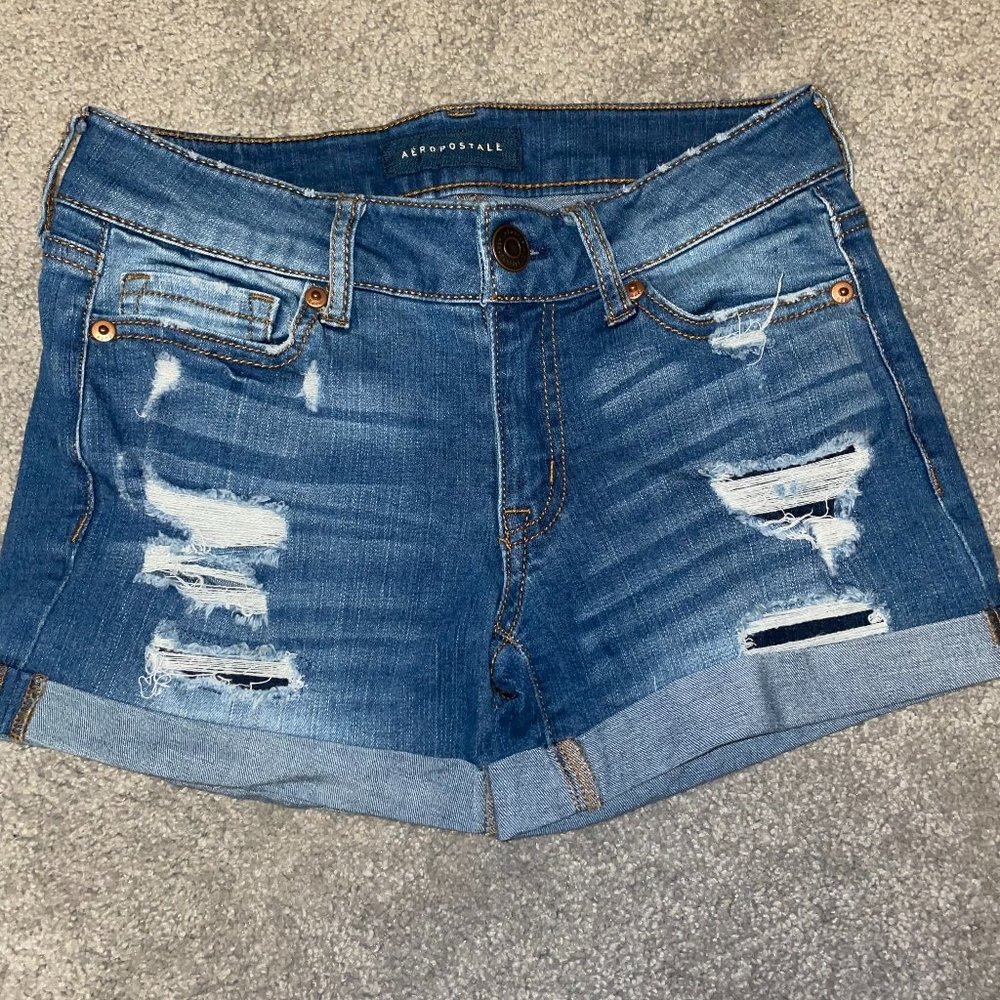 Aeropostale Medium Wash Shorts
